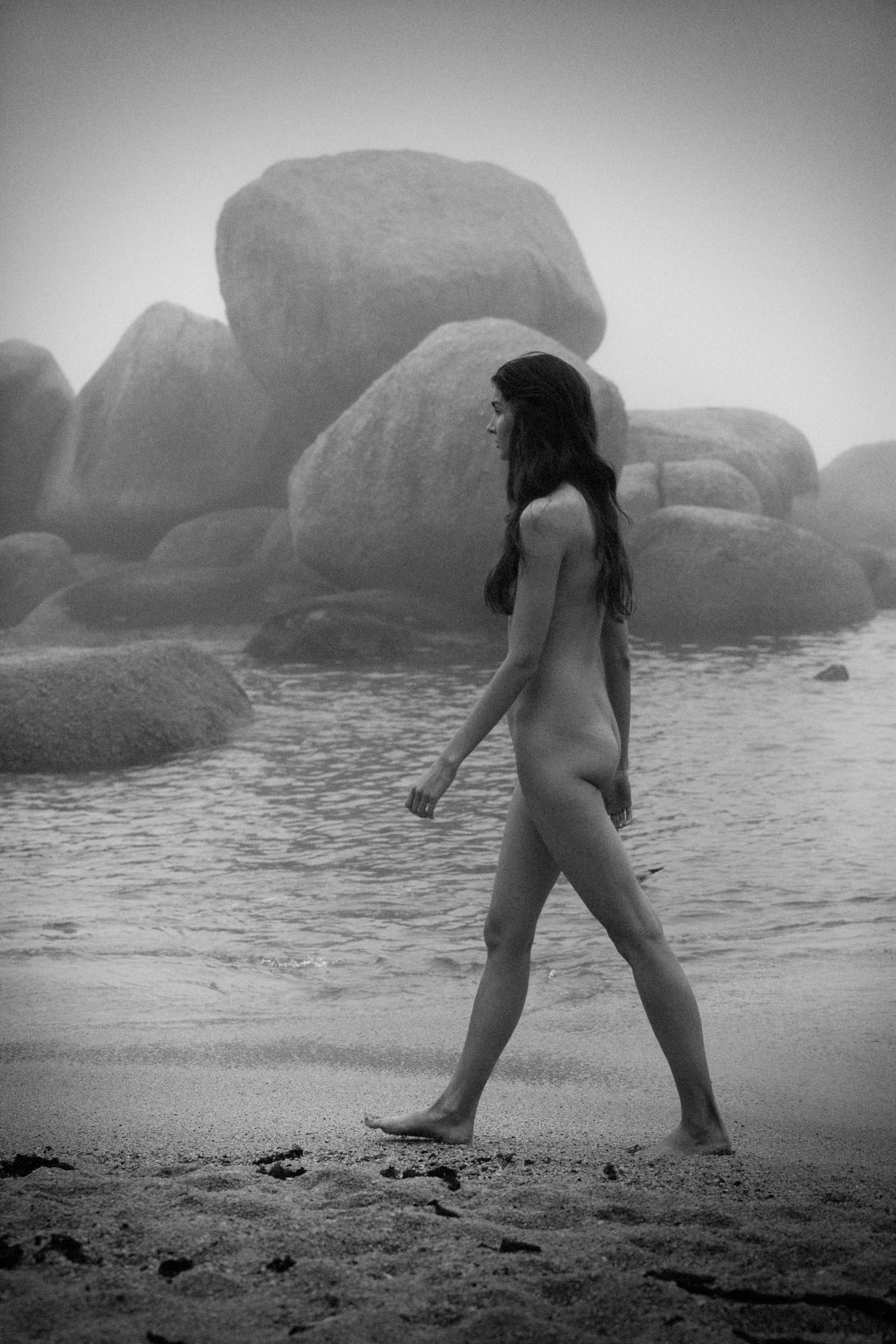 Lina Lorenza Nude By The Water.