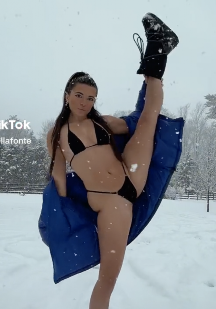 Isabella Fonte’s Bikini In a Snow Storm!